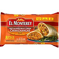 El Monterey Spicy Jalapeno Bean & Cheese Chimichangas Family Size 8 Count - 32 Oz - Image 2