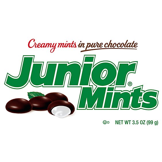 Junior Mints Creamy Mints In Pure Chocolate Box - 3.5 Oz