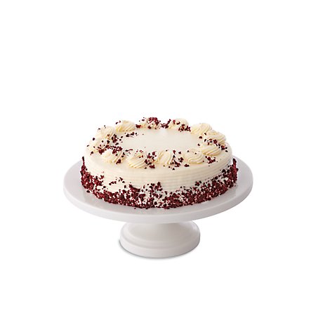 Bakery Cake 8 Inch 1 Layer Red Velvet - Each