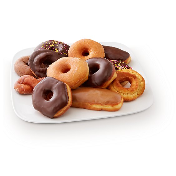 Bakery Donut Raised Assorted 12 Count - Each