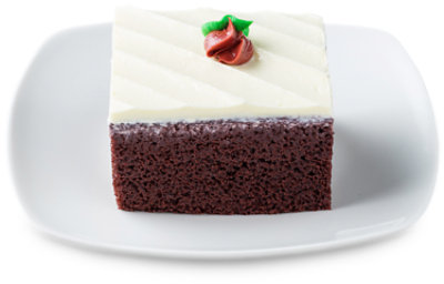 Bakery Cake Slice Red Velvet With Cream Cheese Icing - Each (460 Cal) - Image 1