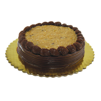 Bakery Cake 8 Inch 2 Layer Prem German Chocolate - Each - Image 1