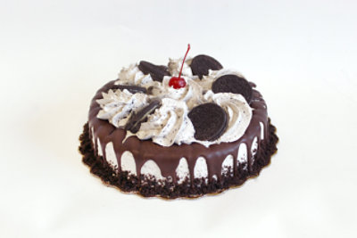 Bakery Cake 8 Inch 1 Layer Cookies N Creme - Each