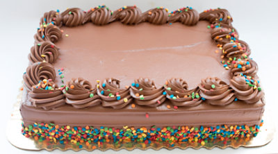 Bakery Cake 8 Inch 2 Layer Italian Creme - Each - Image 1