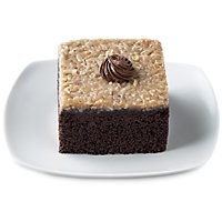 Bakery Cake Single Serve German Chocolate - Each (670 Cal) - Image 1