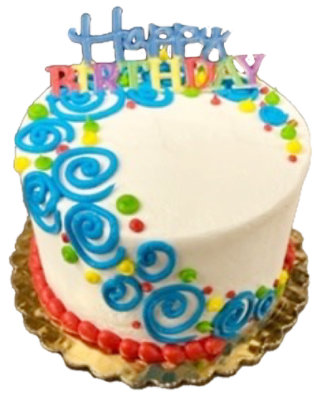 Bakery Cake Baby 5 Inch White - Each - Image 1