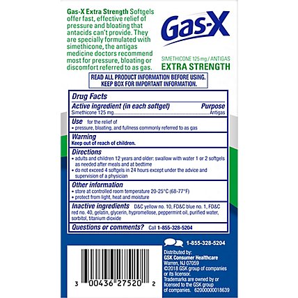 Gas X Softgels Extra Strength - 20 Count - Image 4