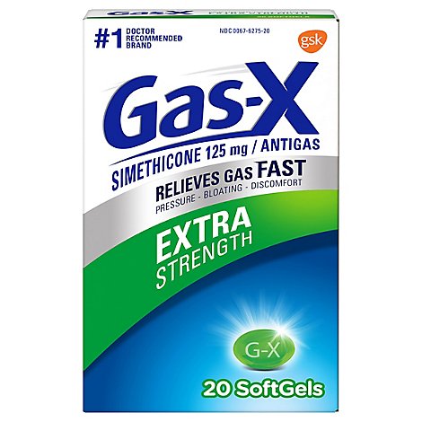 Gas X Softgels Extra Strength - 20 Count