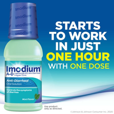 Imodium Anti‑Diarrheal Liquid Mint Oral Solution - 4 Fl. Oz. - Image 4