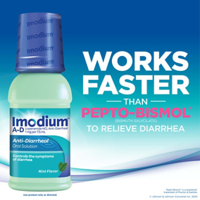 Imodium Anti‑Diarrheal Liquid Mint Oral Solution - 4 Fl. Oz. - Image 3
