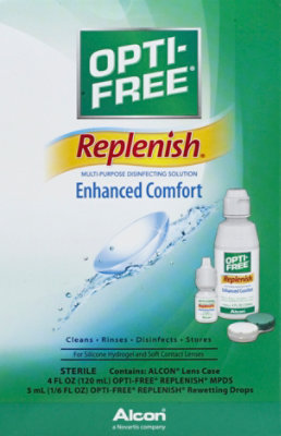 Alcon Opti Free Replenish Travel Pk - 4 Fl. Oz. - Image 2