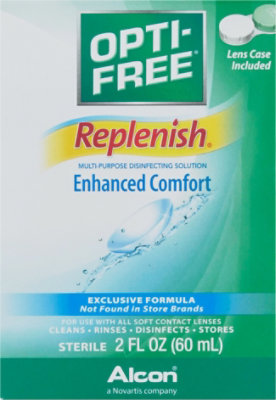 Opti Free Replenish Disinfecting Solution Multi-Purpose Enhanced Comfort - 2 Fl. Oz. - Image 2