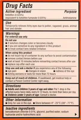 ZADITOR Eye Drops Antihistamine Original Prescription Strength Eye Itch Relief - 2-0.17 Fl. Oz. - Image 5