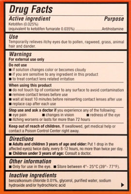 ZADITOR Eye Drops Antihistamine Original Prescription Strength Eye Itch Relief - 2-0.17 Fl. Oz. - Image 5