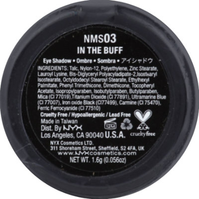 Nyx Nyx Nude Matte Shadow In Buff - .12 Oz - Image 3