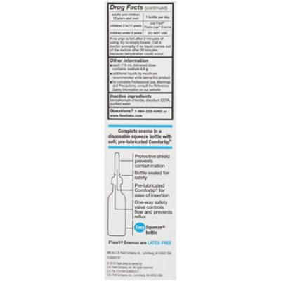 Fleet Saline Enema - 4.5 Fl. Oz. - Image 5