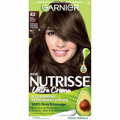 Garnier Nutrisse Nourishing Color Creme Dark Golden Brown 43 - Each