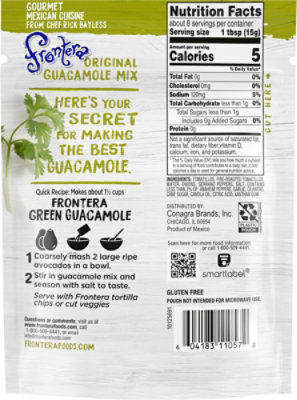 Frontera Guacamole Mix Original Pouch - 4.5 Oz - Image 5