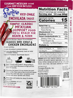 Frontera Sauce Enchilada Red Chile Mild Bag - 8 Oz - Image 5