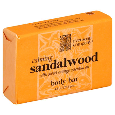 River Soap Company Sandalwood Body Bar - 4.5Oz