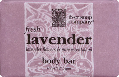River Soap Company Lavender Body Bar - 4.5Oz - Image 2