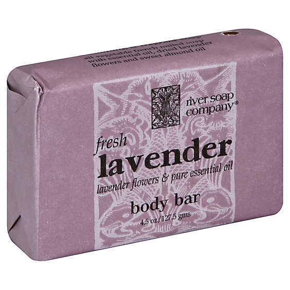 River Soap Company Lavender Body Bar - 4.5Oz