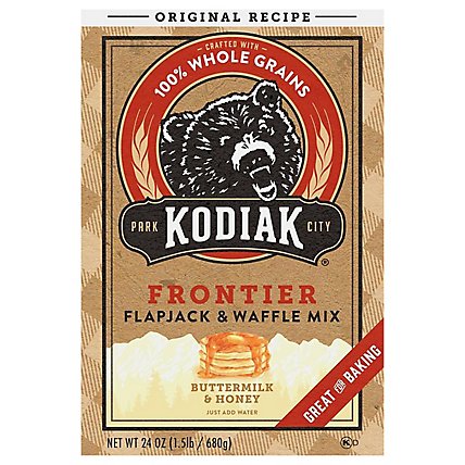 Kodiak Cakes Flapjack and Waffle Mix Frontier Buttermilk & Honey - 24 Oz - Image 2
