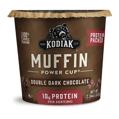 Kodiak Double Dark Chocolate Muffin Power Cup - 2.36 Oz - Image 3