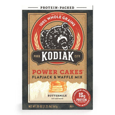 Kodiak Cakes Power Cakes Flapjack & Waffle Mix Protein Packed Buttermilk - 20 Oz