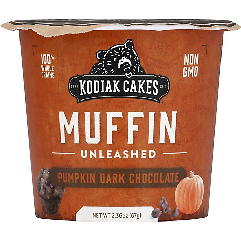  Kodiak Cakes Minute Muffins Muffin Mix Pumpkin Dark Chocolate - 2.36 Oz 