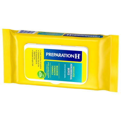 Preparation H Flushable Medicated Hemorrhoidal Wipes Pouch Maximum Strength Relief - 48 Count - Image 2