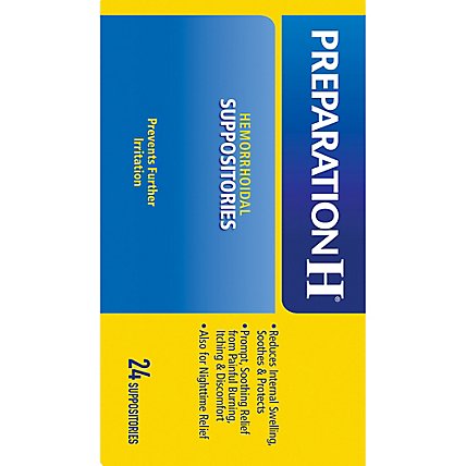 Preparation H Hemorrhoid Treatment Suppositories Burning Itching Discomfort Relief - 24 Count - Image 5