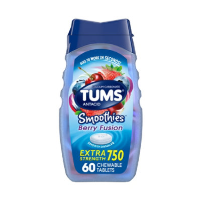 Tums Tabs Smthie Bry Dissolve Ex Str 750 - 60 Count