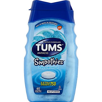 Tums Antacid Smoothies Dissolve Pprmnt - 60 Count - Image 2