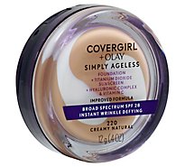 COVERGIRL + Olay Simply Ageless Foundation + Sunscreen SPF 22 Creamy Natural 220 - 0.4 Oz