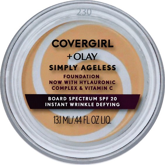COVERGIRL + Olay Simply Ageless Foundation + Sunscreen SPF 22 Classic Beige 230 - 0.4 Oz