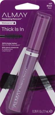 Almay One Coat Thickening Mascara Wp Blk - .40 Oz - Image 2