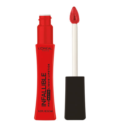 L'Oreal Paris Infallible Pro Matte Up to 16 Hour Wear Red Affair Liquid Lipstick - 0.21 Oz - Image 1