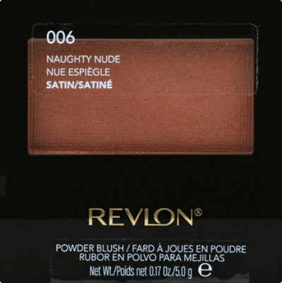 Revlon Powder Blush With Brush Naughty Nude 006 - 0.17 Oz - Image 2