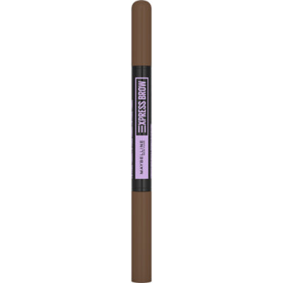 Maybelline Express Brow 2 In 1 Pencil and Powder Medium Brown Eyebrow Makeup - 0.02 Oz - Image 1