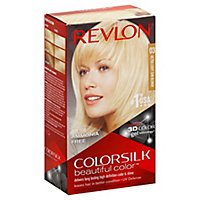 Revlon ColorSilk Beautiful Color Permanent Color Ultra Light Sun Blonde 03 - Each - Image 1
