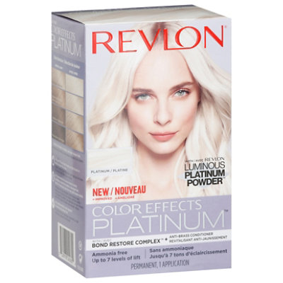 Revlon Color Effects Platinum Blonding Kit For Light Blonde to Light Brown Hair Platinum - Each - Image 1