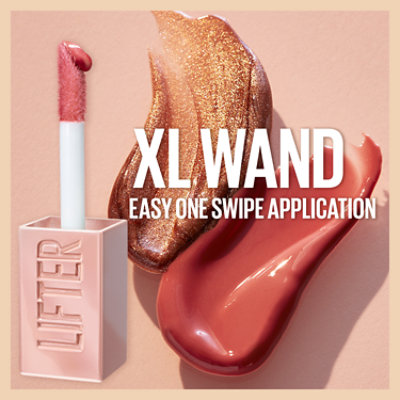 Maybelline Lifter Gloss Lip Gloss Makeup With Hyaluronic Acid Bronzed Sun - 0.18 Fl. Oz. - Image 4