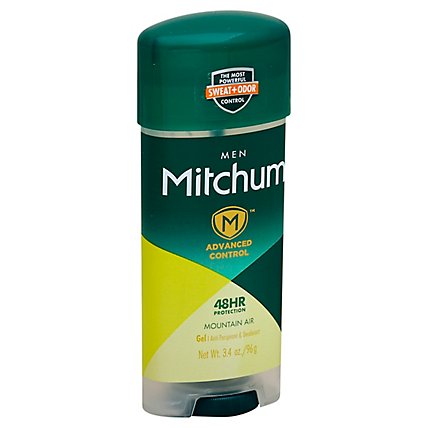 Mitchum Anti-Perspirant & Deodorant For Men Gel Mountain Air - 3.4 Oz - Image 1