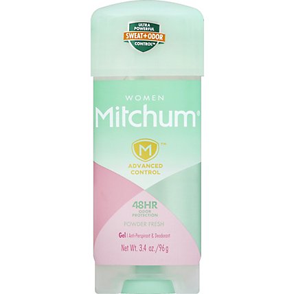 Mitchum Anti-Perspirant & Deodorant For Women Gel Powder Fresh - 3.4 Oz - Image 2