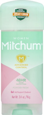 Mitchum Anti-Perspirant & Deodorant For Women Gel Powder Fresh - 3.4 Oz - Image 2