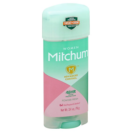 Mitchum Anti-Perspirant & Deodorant For Women Gel Powder Fresh - 3.4 Oz