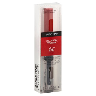 Revlon Overtime Lipcolor Constantly Coral - .07 Oz - Image 1