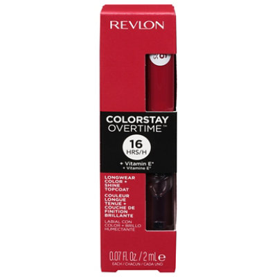 Revlon Overtime Lipcolor Non Stop Cherry - .07 Oz - Image 3