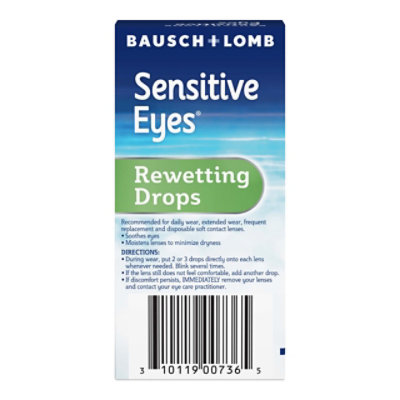 Sensitive Eyes Rewetting Drops for Soft Contact Lenses Hydrating and Soothing - 0.5 Fl. Oz. - Image 5